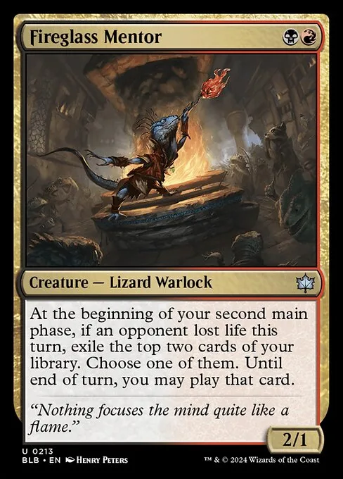 Fireglass Mentor · Bloomburrow 213/398