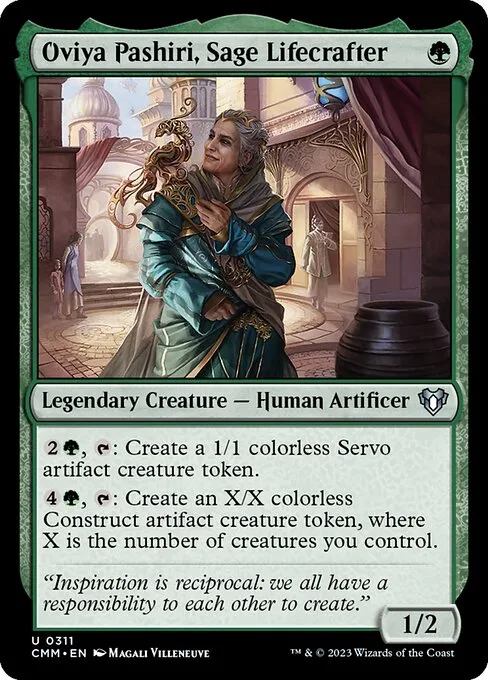 Oviya Pashiri, Sage Lifecrafter · Commander Masters 311/1067