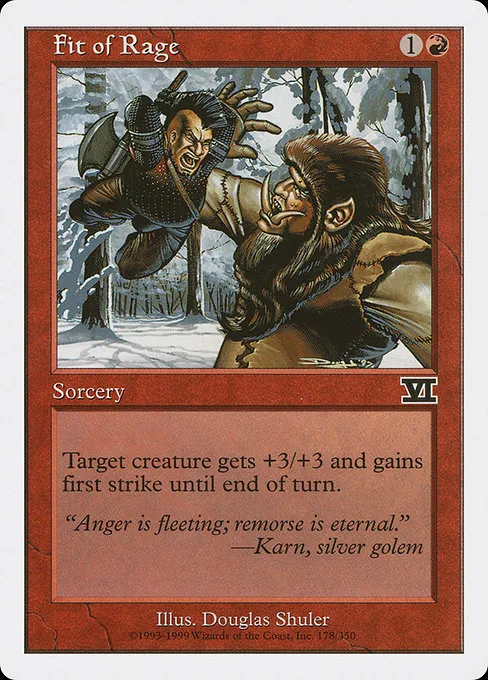 Fit of Rage · Classic Sixth Edition 178/351