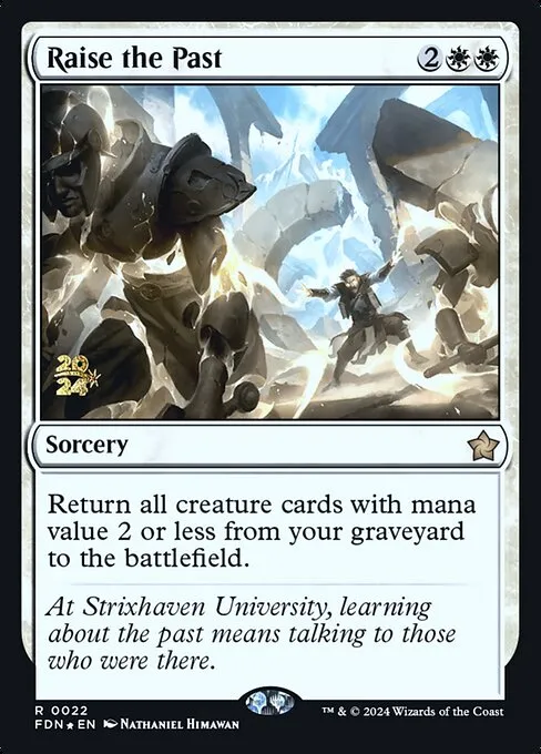 Raise the Past · Foundations Promos 22s/106