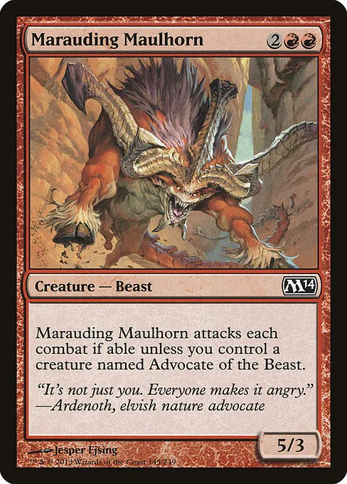 Marauding Maulhorn · Magic 2014 145/249