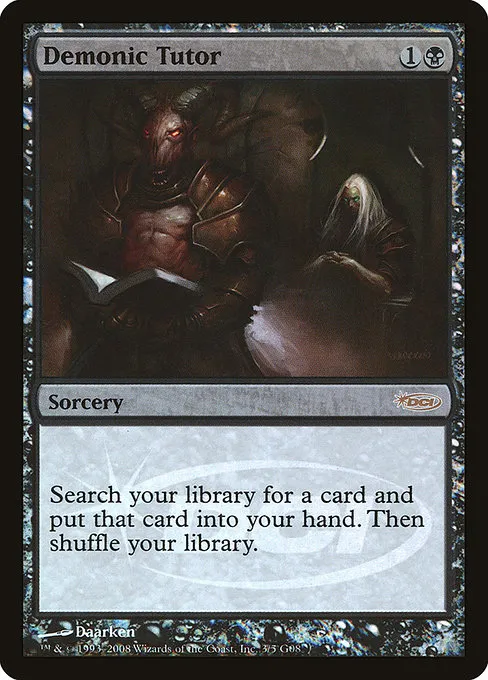 Demonic Tutor · Judge Gift Cards 2008 3/5
