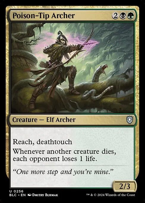Poison-Tip Archer · Bloomburrow Commander 256/356