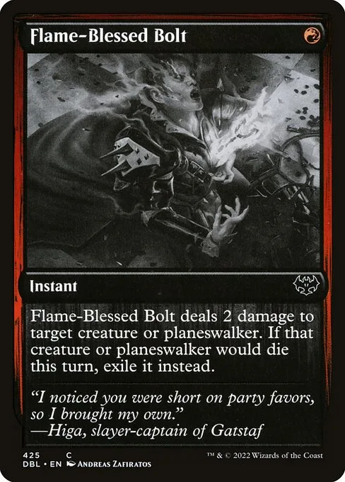 Flame-Blessed Bolt · Innistrad: Double Feature 425/535