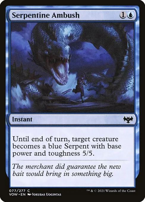 Serpentine Ambush · Innistrad: Crimson Vow 77/423