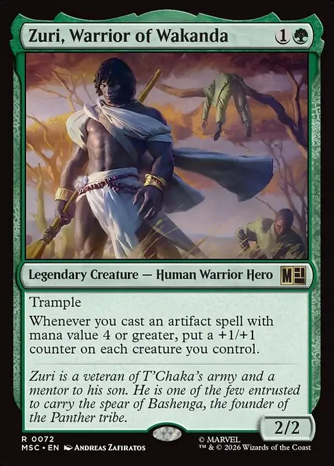 Zuri, Warrior of Wakanda · Marvel Super Heroes Commander 72/9