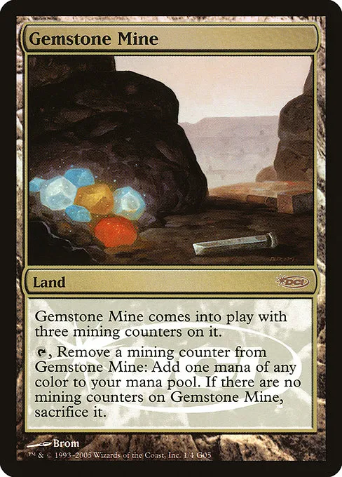 Gemstone Mine · Judge Gift Cards 2005 1/4