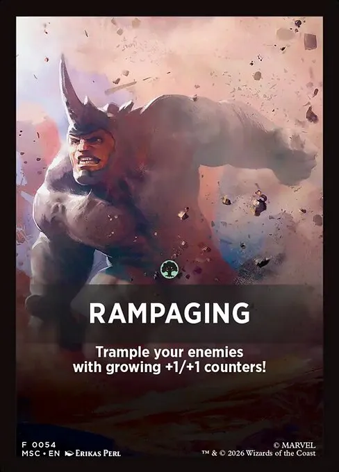Rampaging · Marvel Super Heroes Jumpstart Front Cards 54/61