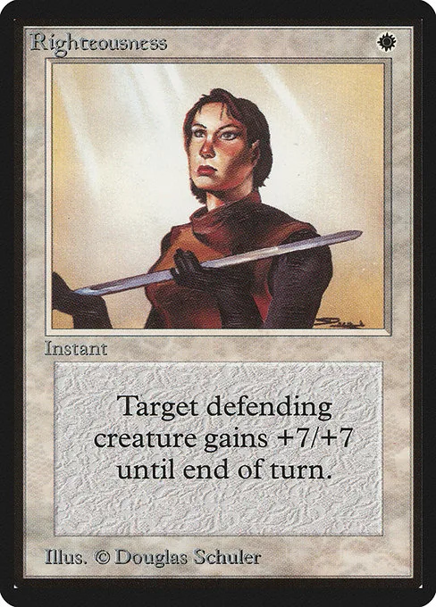 Righteousness · Limited Edition Beta 37/302