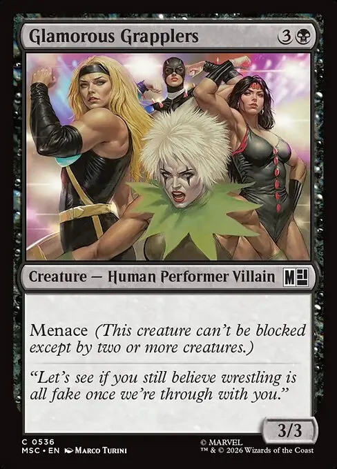 Glamorous Grapplers · Marvel Super Heroes Commander 536/9