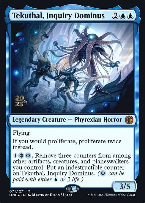 Tekuthal, Inquiry Dominus · Phyrexia: All Will Be One Promos 71s/160