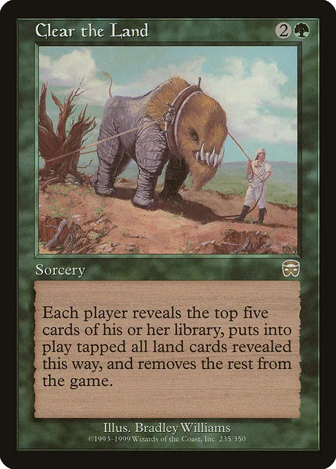 Clear the Land · Mercadian Masques 235/350