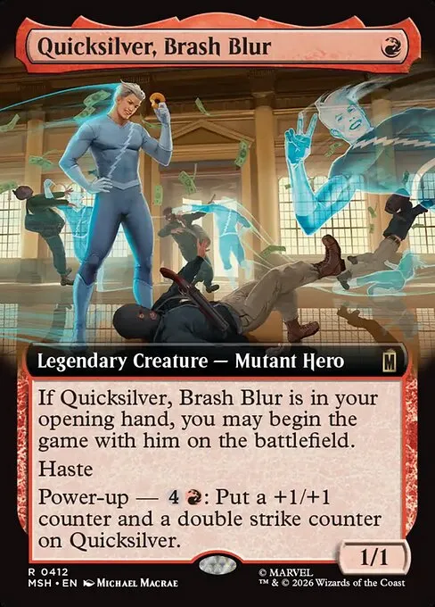 Quicksilver, Brash Blur · Marvel Super Heroes 412/24
