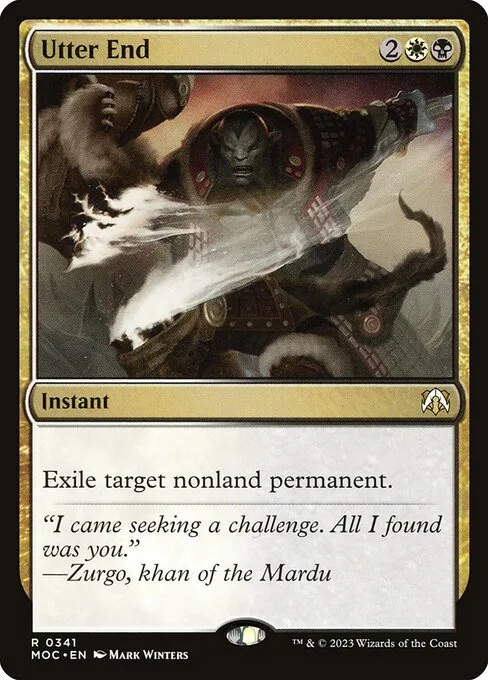 Utter End · March of the Machine Commander 341/450