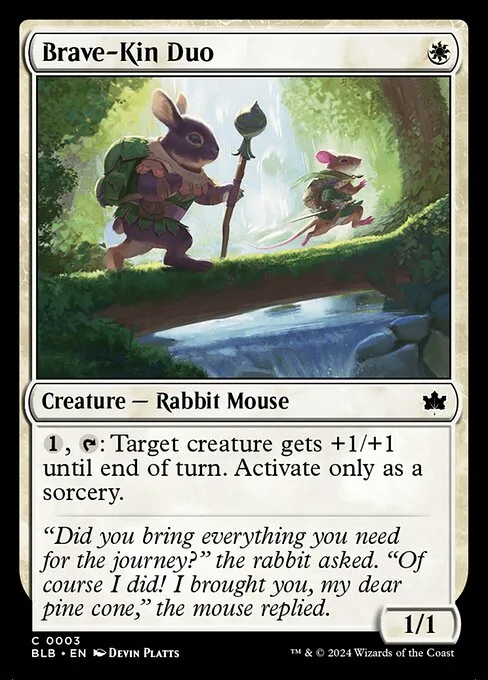 Brave-Kin Duo · Bloomburrow 3/398