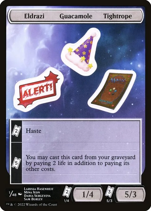 Eldrazi Guacamole Tightrope · Unfinity Sticker Sheets 1/48