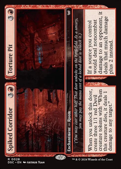 Spiked Corridor // Torture Pit · Duskmourn: House of Horror Commander 28/373