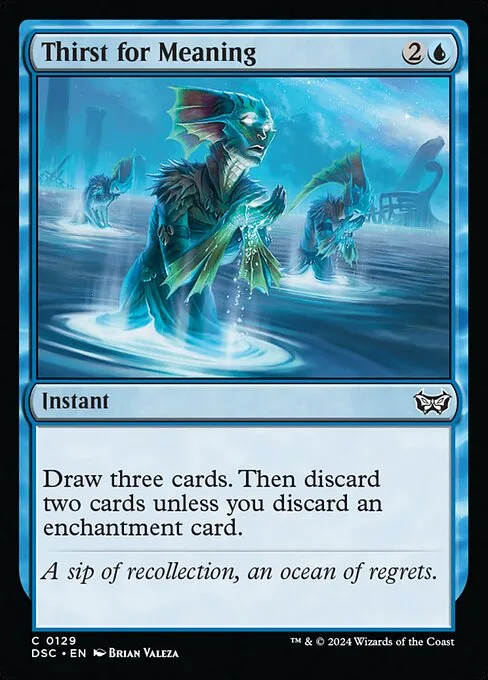 Thirst for Meaning · Duskmourn: House of Horror Commander 129/373
