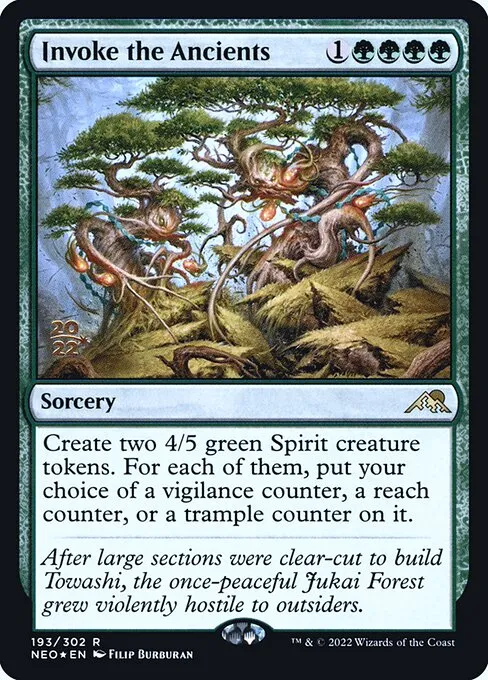 Invoke the Ancients · Kamigawa: Neon Dynasty Promos 193s/148