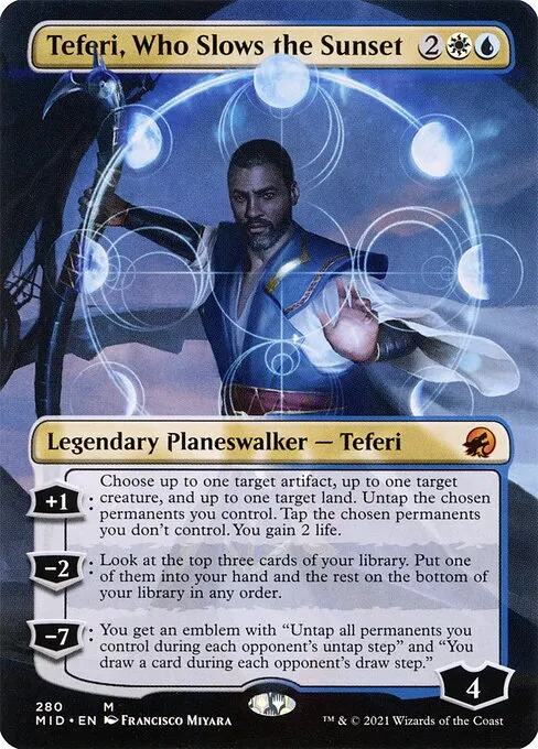 Teferi, Who Slows the Sunset · Innistrad: Midnight Hunt 280/399