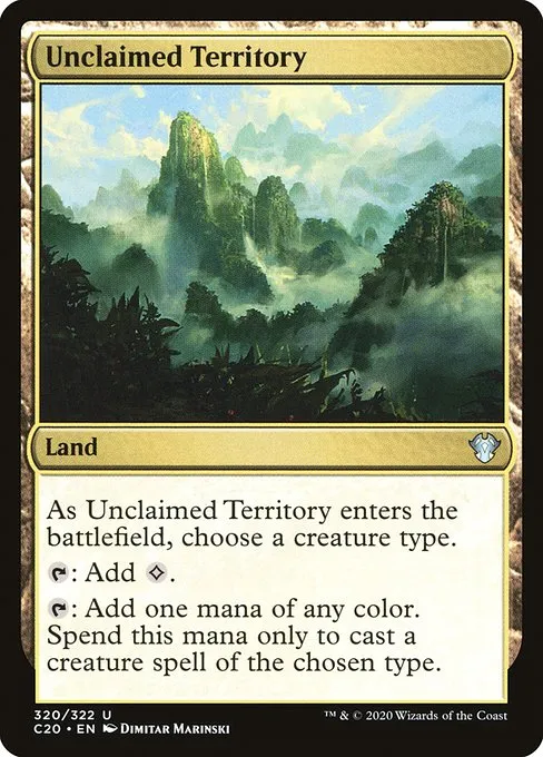 Unclaimed Territory · Commander 2020 320/322