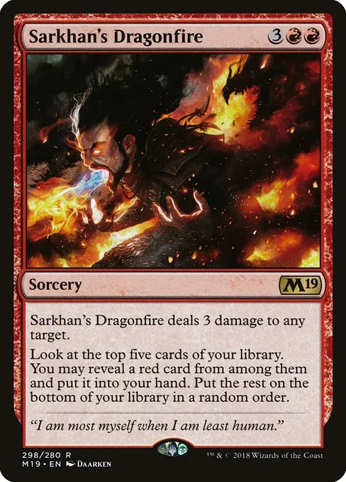 Sarkhan's Dragonfire · Core Set 2019 298/314