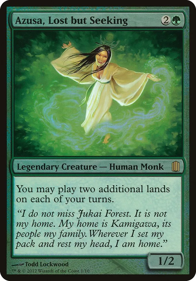 Azusa, Lost but Seeking · Commander's Arsenal Oversized 1/10
