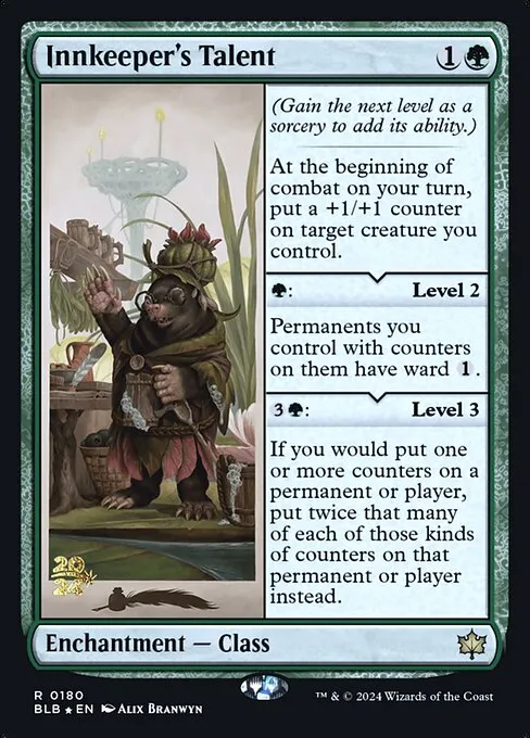 Innkeeper's Talent · Bloomburrow Promos 180s/160