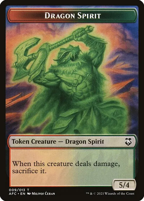 Dragon Spirit · Forgotten Realms Commander Tokens 9/13