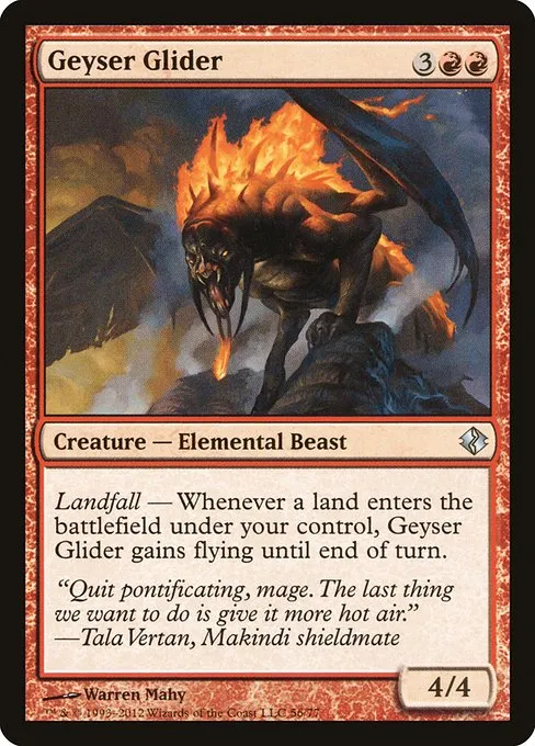Geyser Glider · Duel Decks: Venser vs. Koth 56/77
