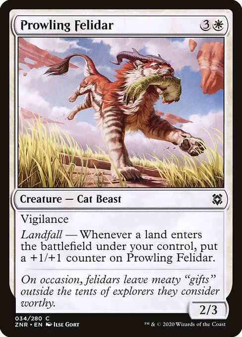 Prowling Felidar · Zendikar Rising 34/407