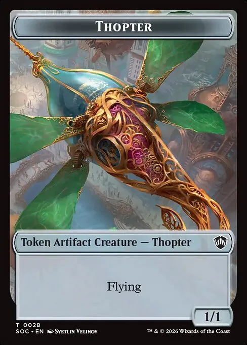 Thopter · Secrets of Strixhaven Commander Tokens 28/30
