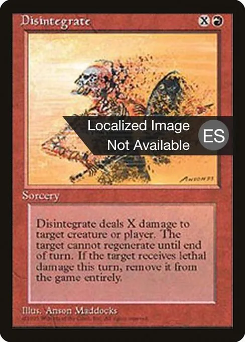 Disintegrate · Fourth Edition Foreign Black Border 185/378