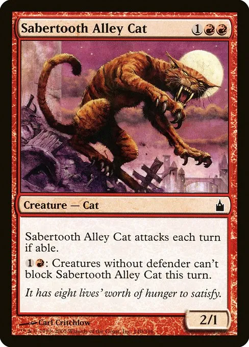 Sabertooth Alley Cat · Ravnica: City of Guilds 140/306