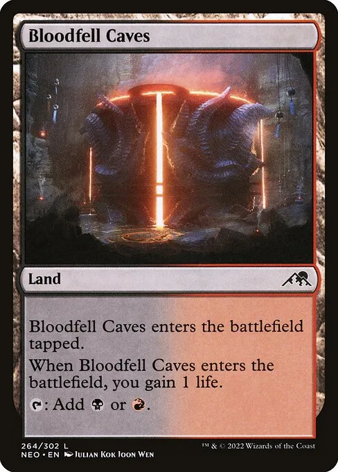Bloodfell Caves · Kamigawa: Neon Dynasty 264/531