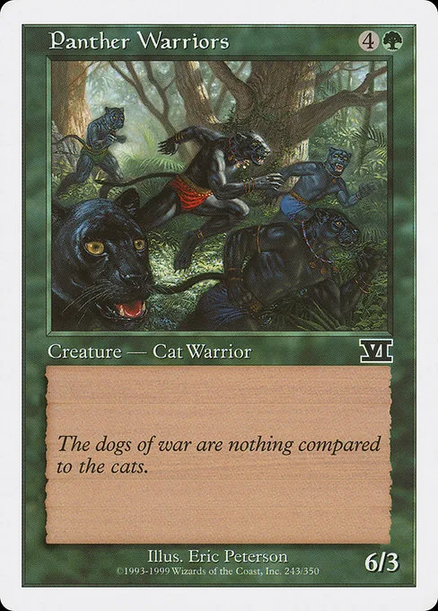 Panther Warriors · Classic Sixth Edition 243/351