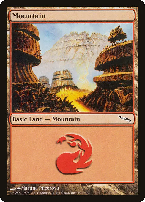 Mountain · Mirrodin 301/306