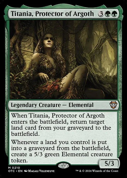 Titania, Protector of Argoth · Outlaws of Thunder Junction Commander 210/342