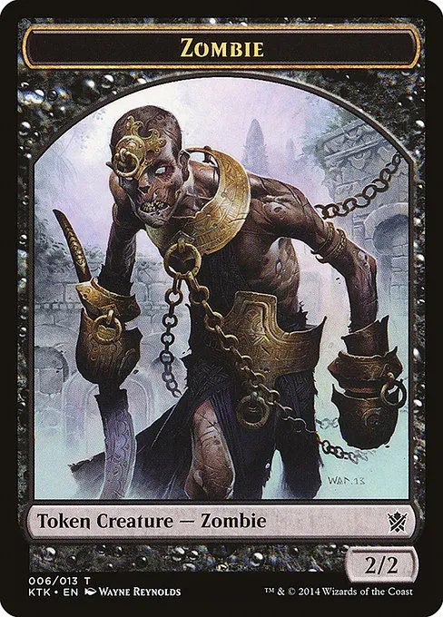 Zombie · Khans of Tarkir Tokens 6/13