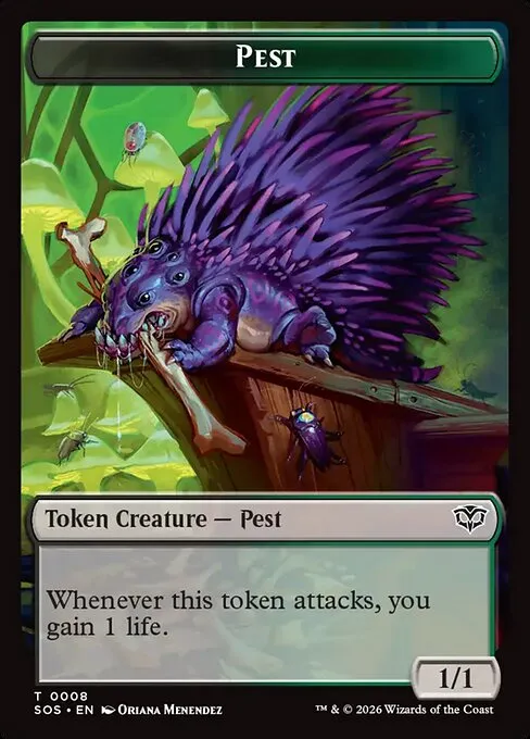Pest · Secrets of Strixhaven Tokens 8/14
