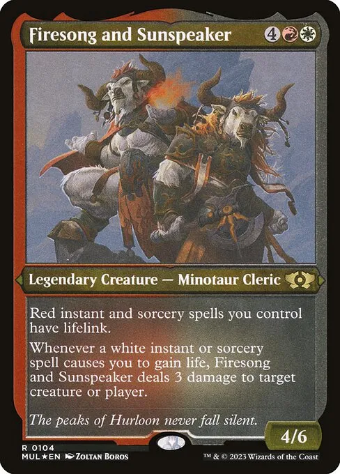 Firesong and Sunspeaker · Multiverse Legends 104/261