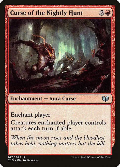 Curse of the Nightly Hunt · Commander 2015 147/342