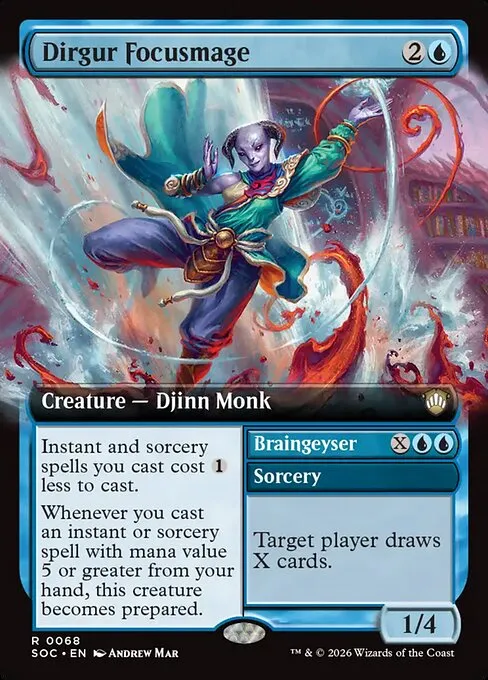 Dirgur Focusmage // Braingeyser · Secrets of Strixhaven Commander 68/426