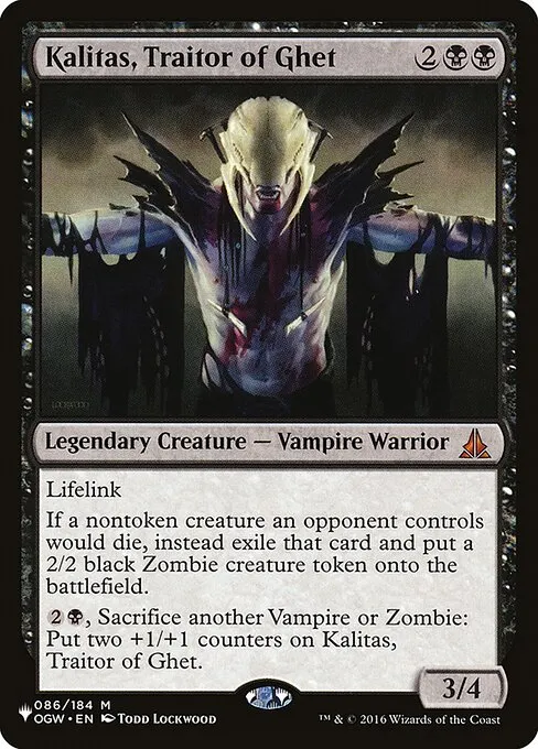 Kalitas, Traitor of Ghet · The List OGW-86/5050