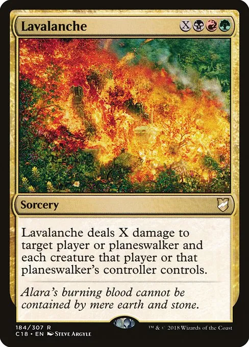 Lavalanche · Commander 2018 184/307