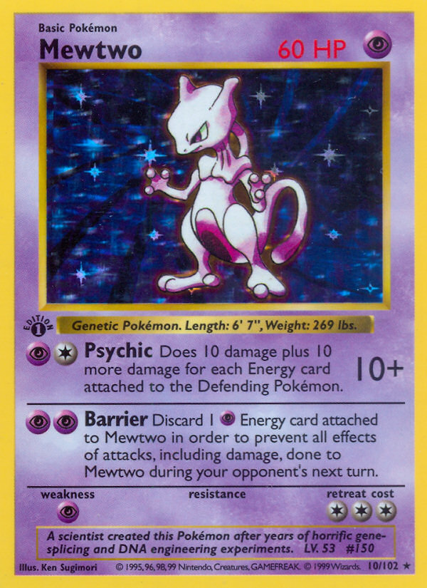 Mewtwo · Base Set 10/102