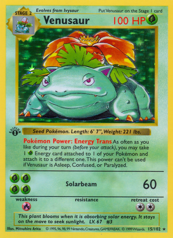 Venusaur · Base Set 15/102
