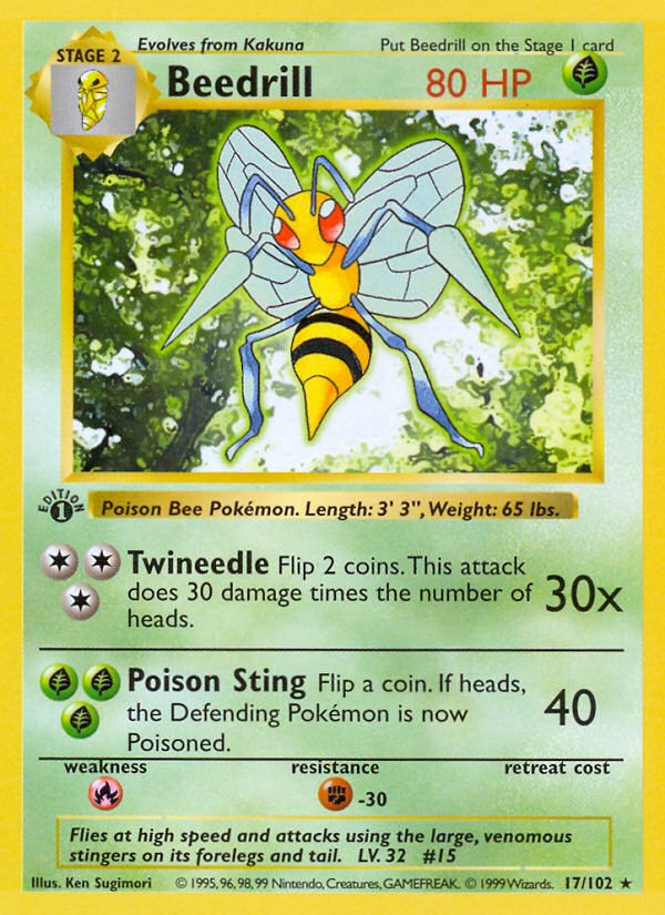 Beedrill · Base Set 17/102