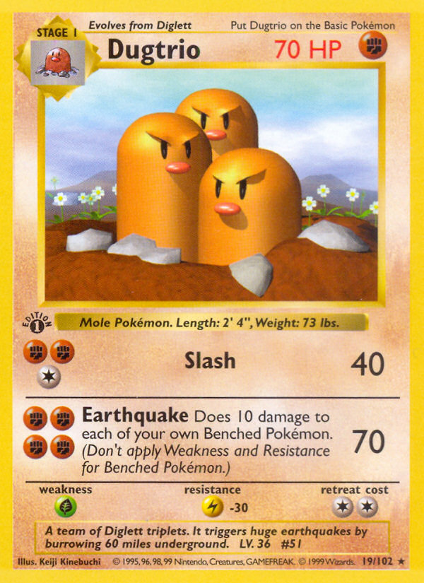 Dugtrio · Base Set 19/102