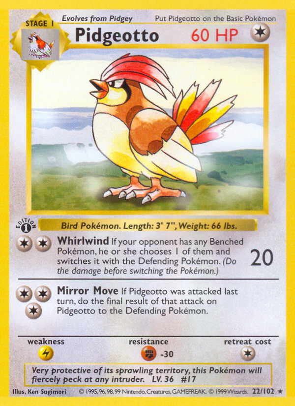 Pidgeotto · Base Set 22/102
